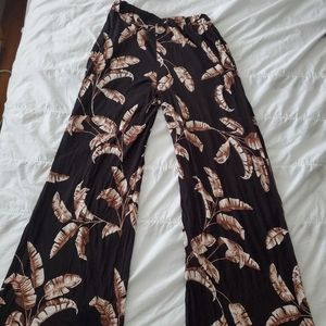 H&M black palm pants